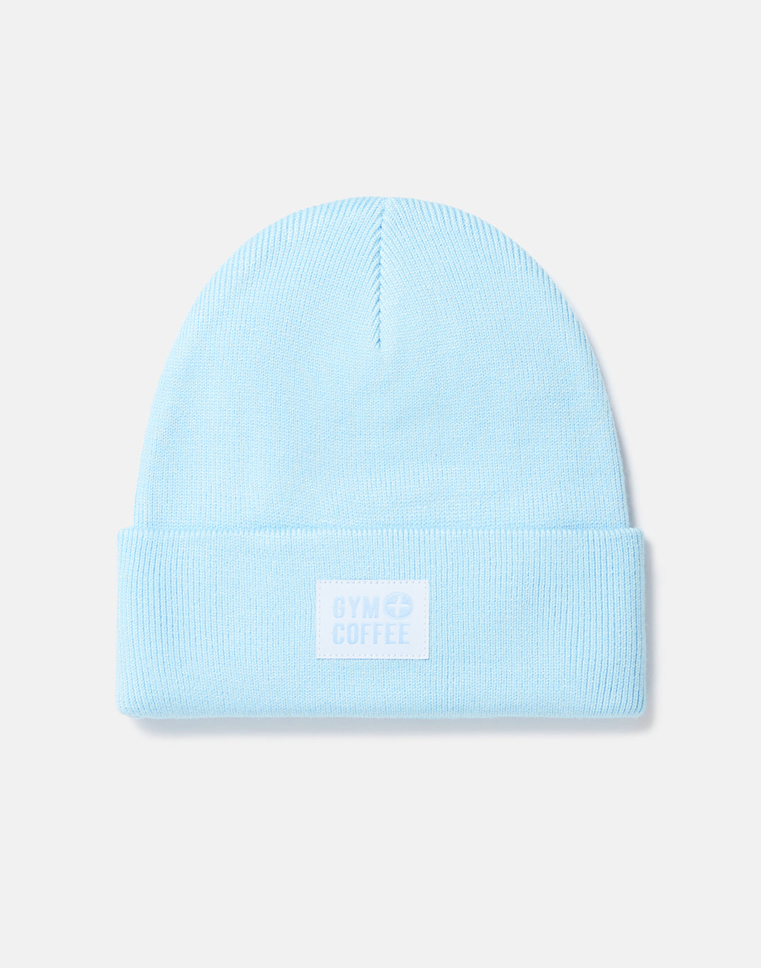 Gym + Coffee Knit Beanie Baby Blue