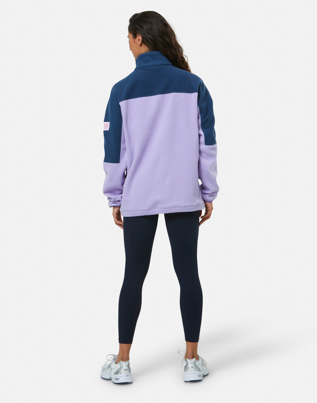 Gym + Coffee Half Zip Polar Fleece U Lilac