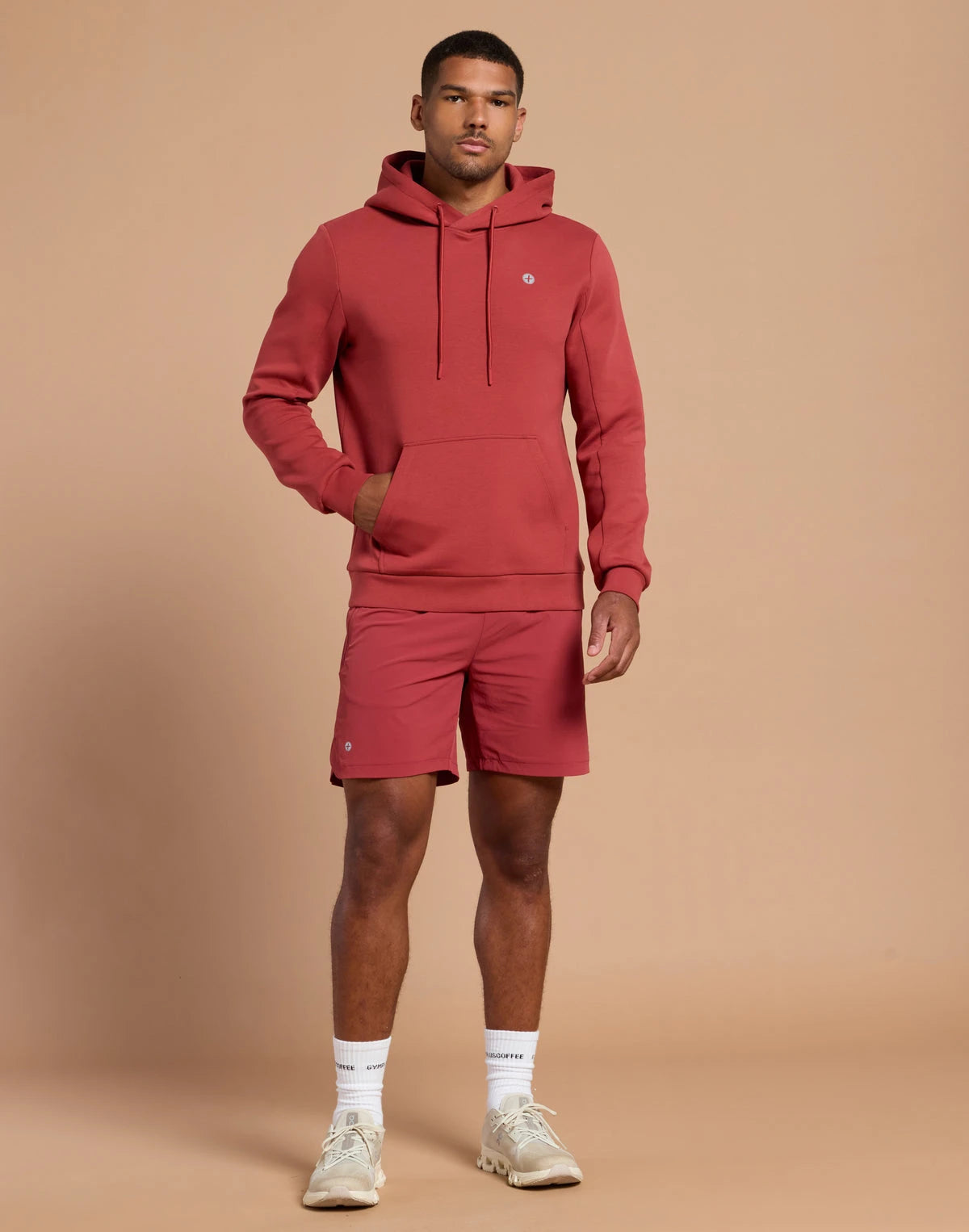 Gym + Coffee Relentless Hoodie Men's in Rust