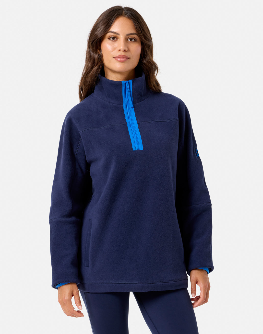 Gym + Coffee Half Zip Polar Fleece U Twilight Navy