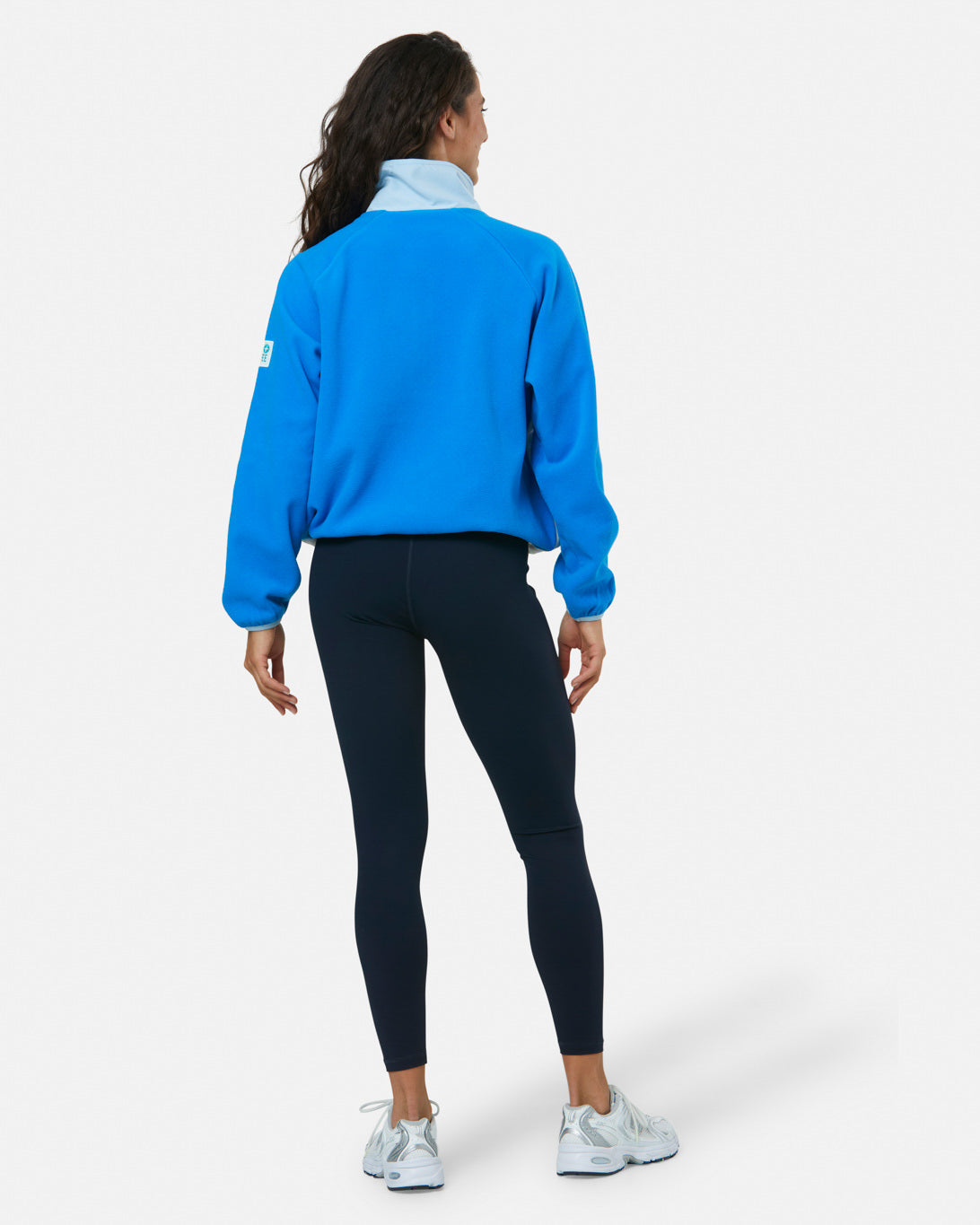 Gym + Coffee Snap Polar Fleece W Sky Blue