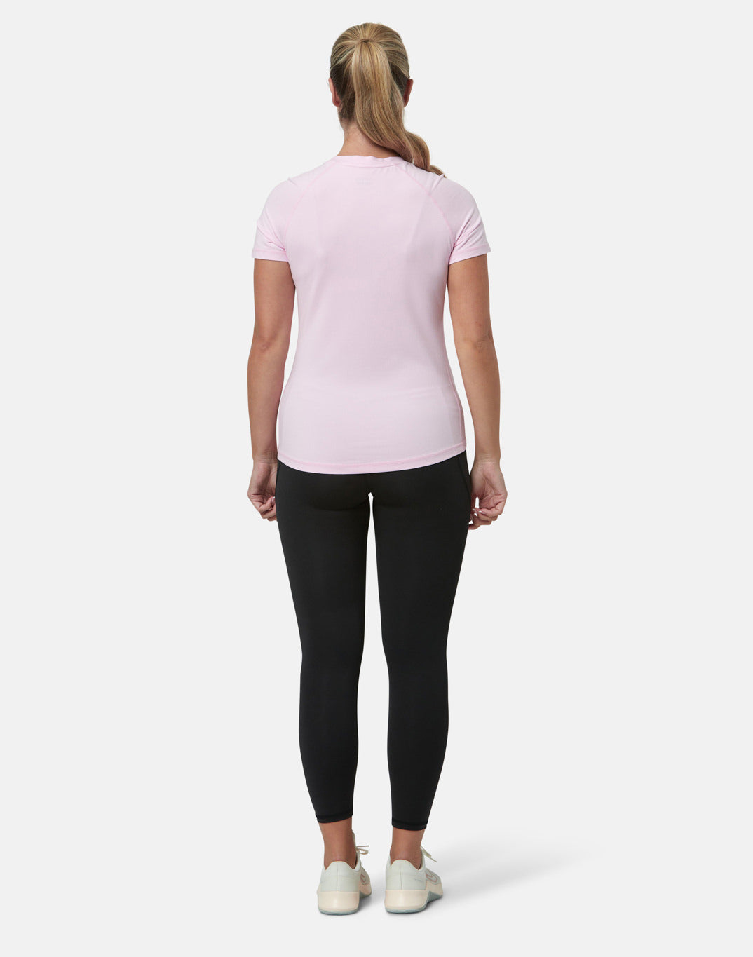 Gym + Coffee Relentless SS T-Shirt W Baby Pink