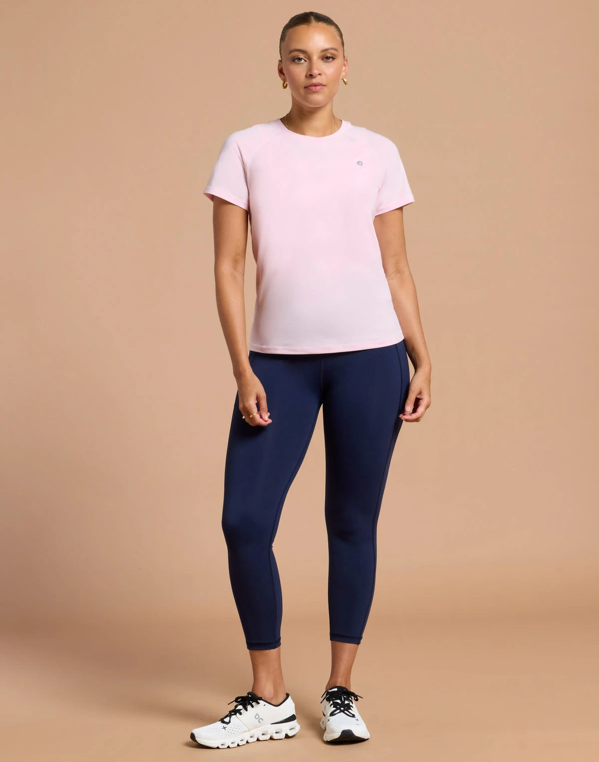 Gym + Coffee Women's Relentless Tee in Ballet Pink