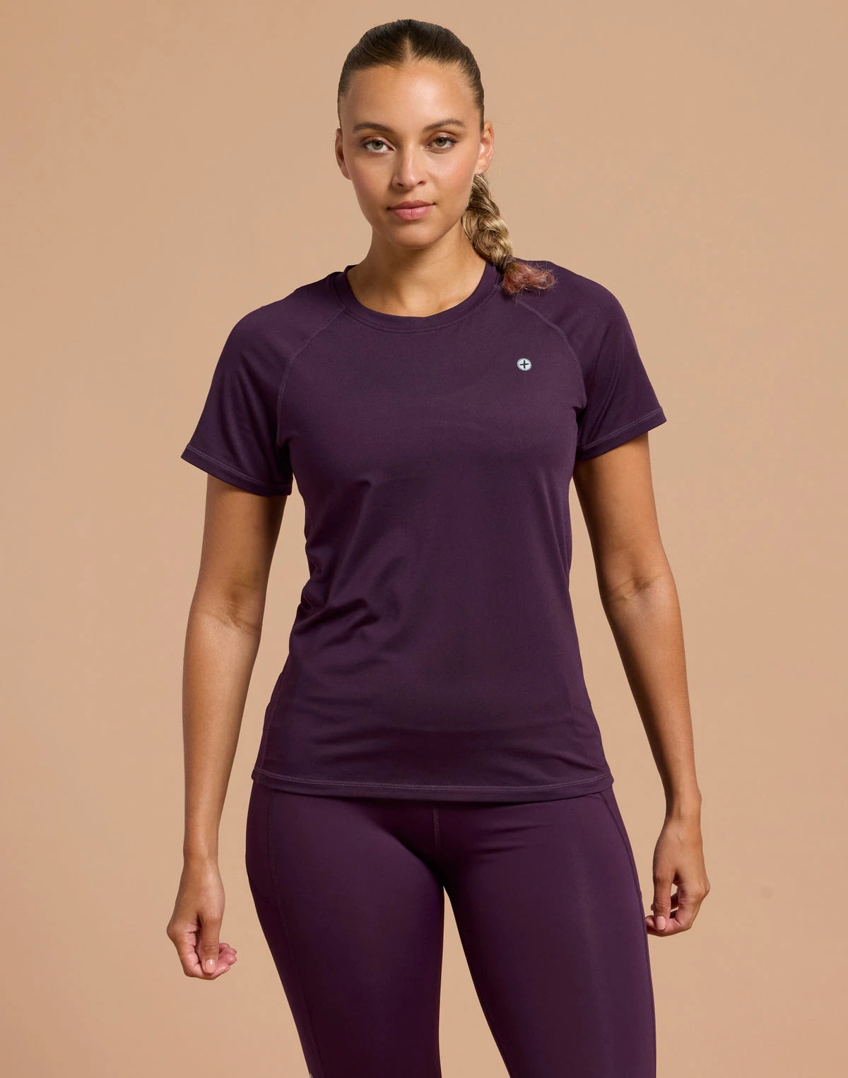 Gym + Coffee Women's Relentless Tee in Grape Noir