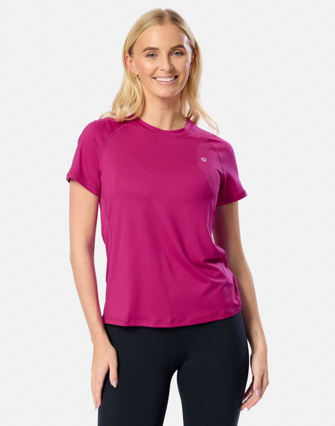 Gym + Coffee Relentless SS T-Shirt W Sunrise Pink