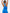 Gym + Coffee Relentless Racer Back Vest W Sky Blue