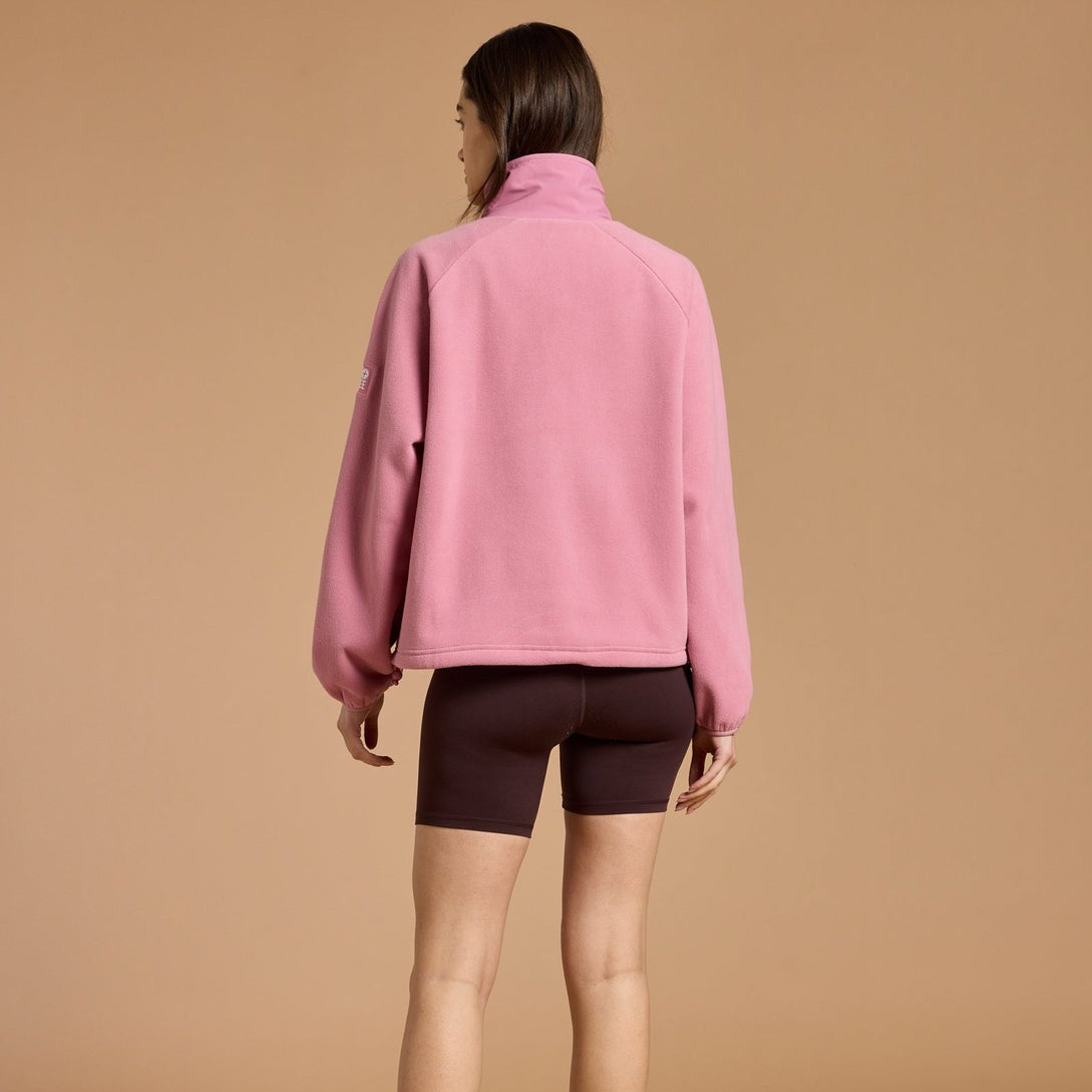 Gym + Coffee Snap Polar Fleece W Pink Velvet