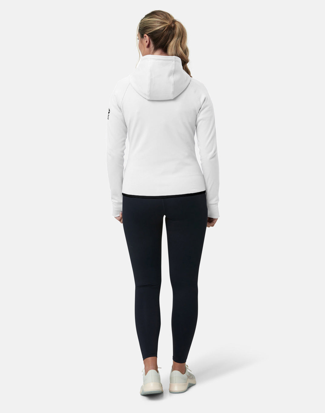 Gym + Coffee Chill Zip Hoodie W Ultra White