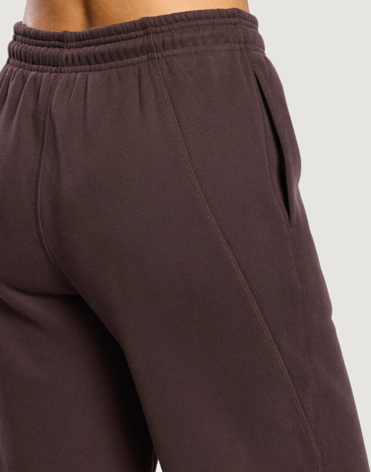 Gym+Coffee Wide Leg Jogger Women's in Mocha Bean