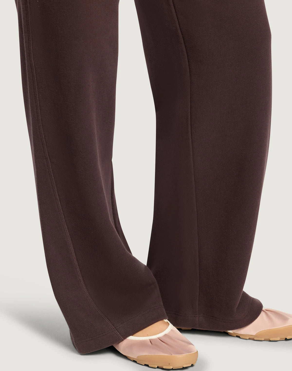 Gym+Coffee Wide Leg Jogger Women's in Mocha Bean