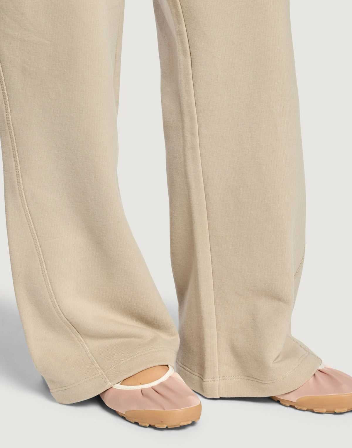 Gym+Coffee Wide Leg Jogger Women's in Rich Taupe