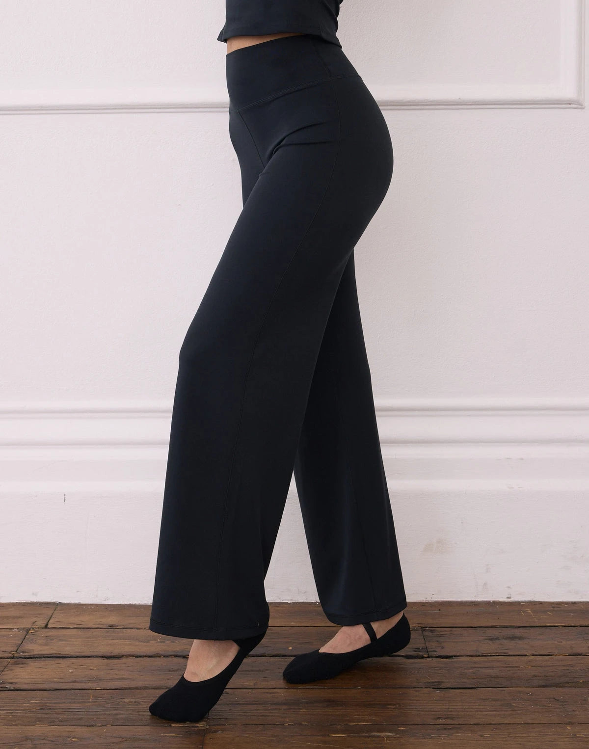 Gym + Coffee Womens Wide Leg Legging Women's in Black