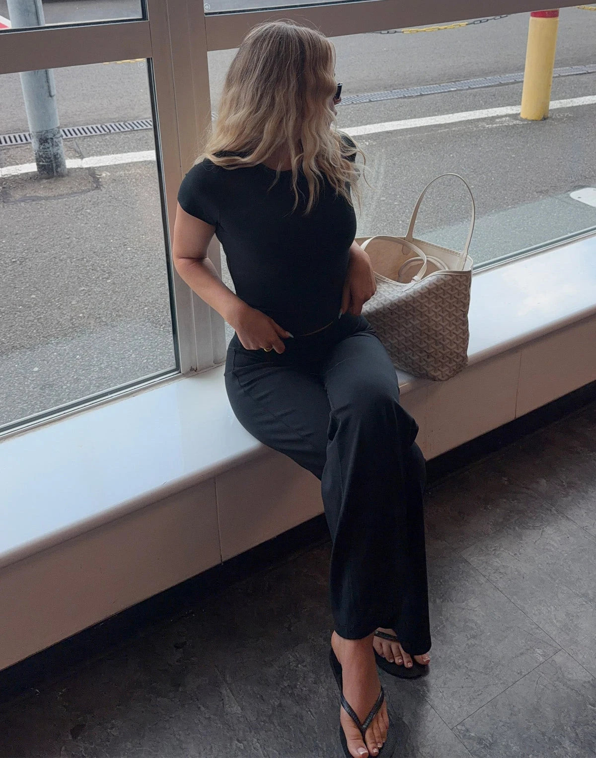 Gym + Coffee Womens Wide Leg Legging Women's in Black