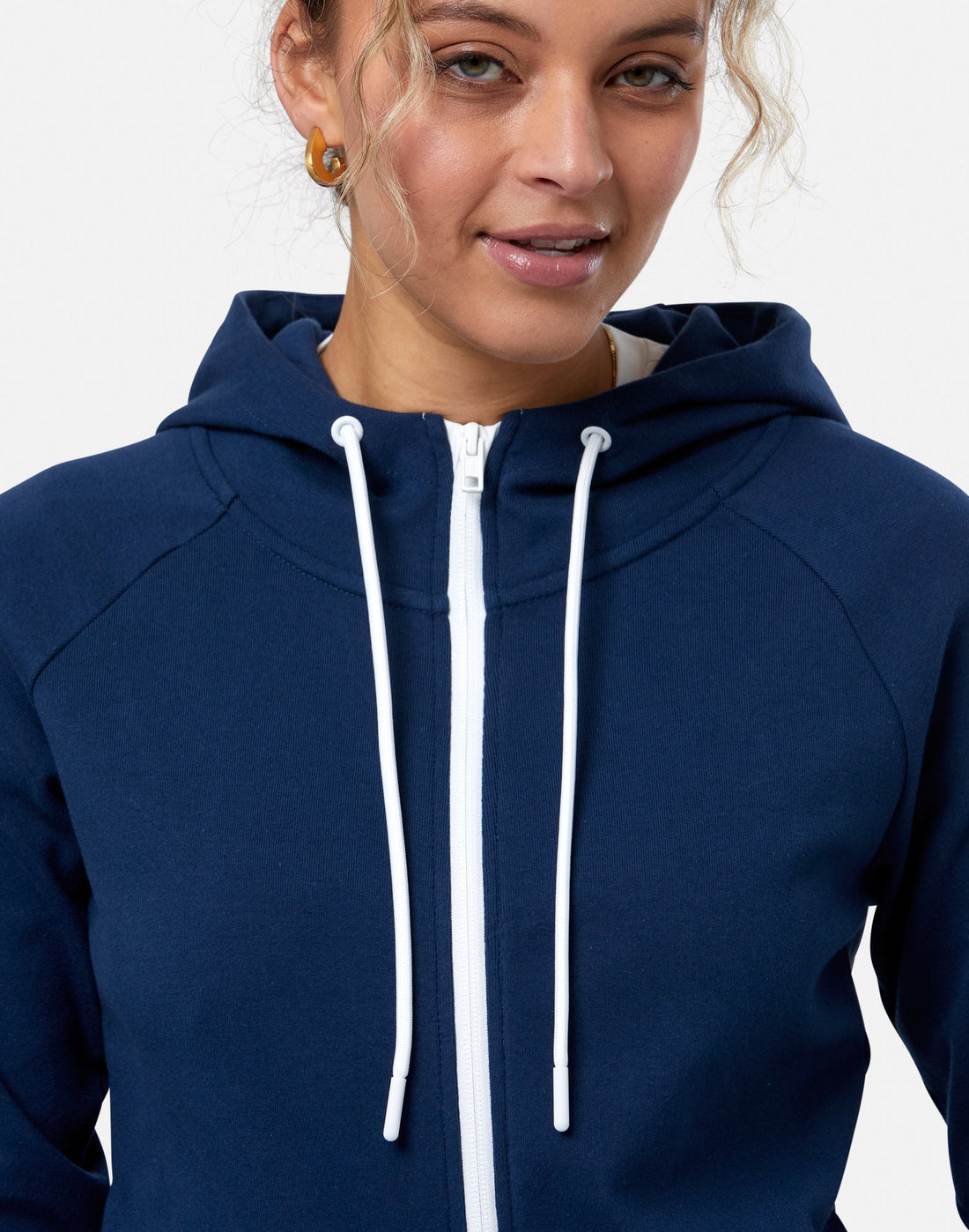 Gym + Coffee Chill Full Zip W Petrol Blue