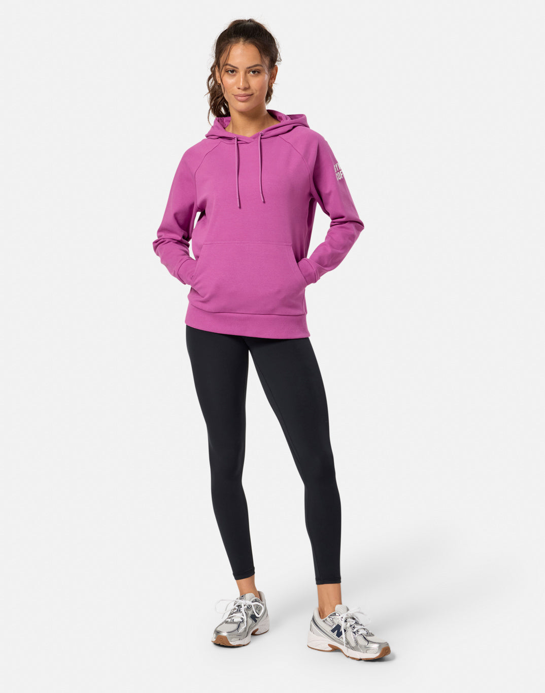 Gym + Coffee Chill Hoodie W Crisp Pink