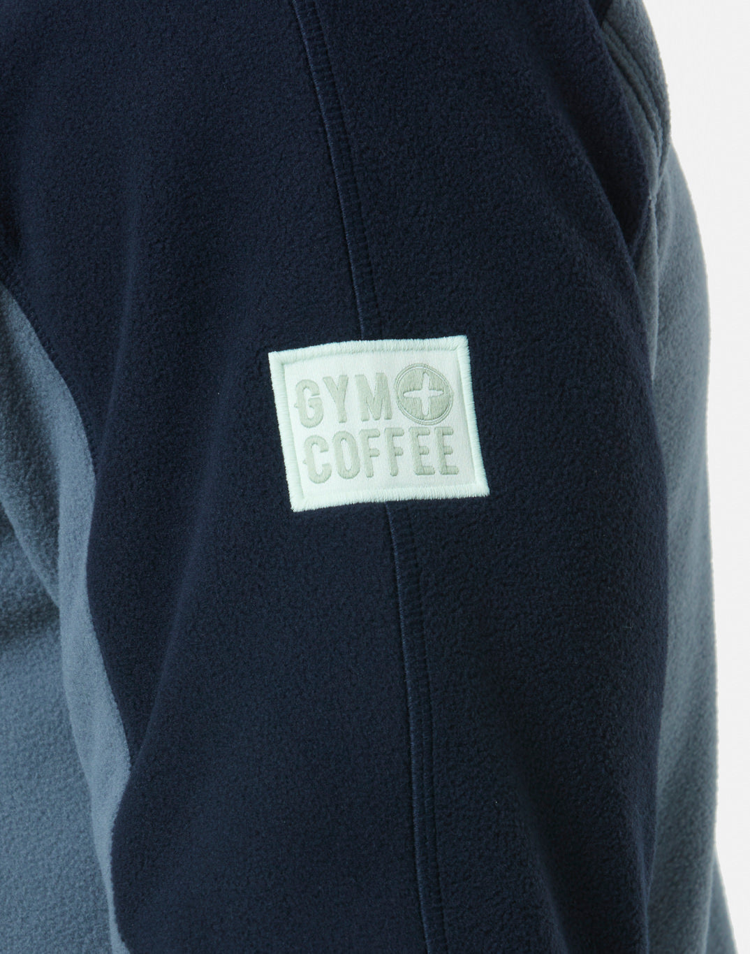 Gym + Coffee Half Zip Polar Fleece U Stone Blue