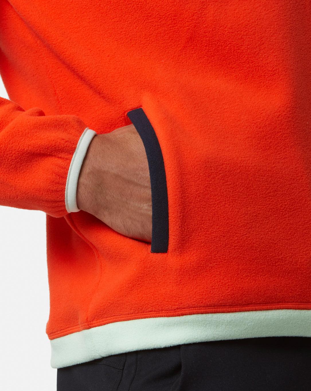 Gym + Coffee Half Zip Polar Fleece U Very Berry