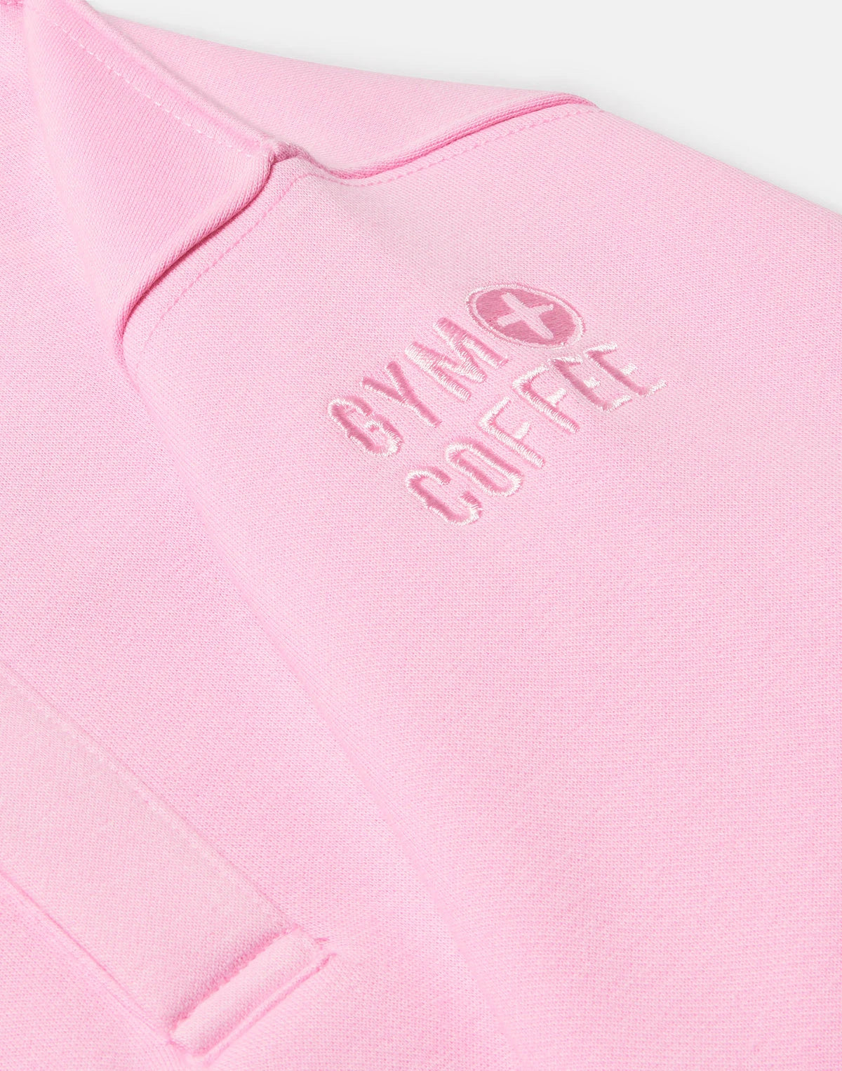 Gym+Coffee Kids Snap Collar Sierra Sweatshirt in Pink Blossom