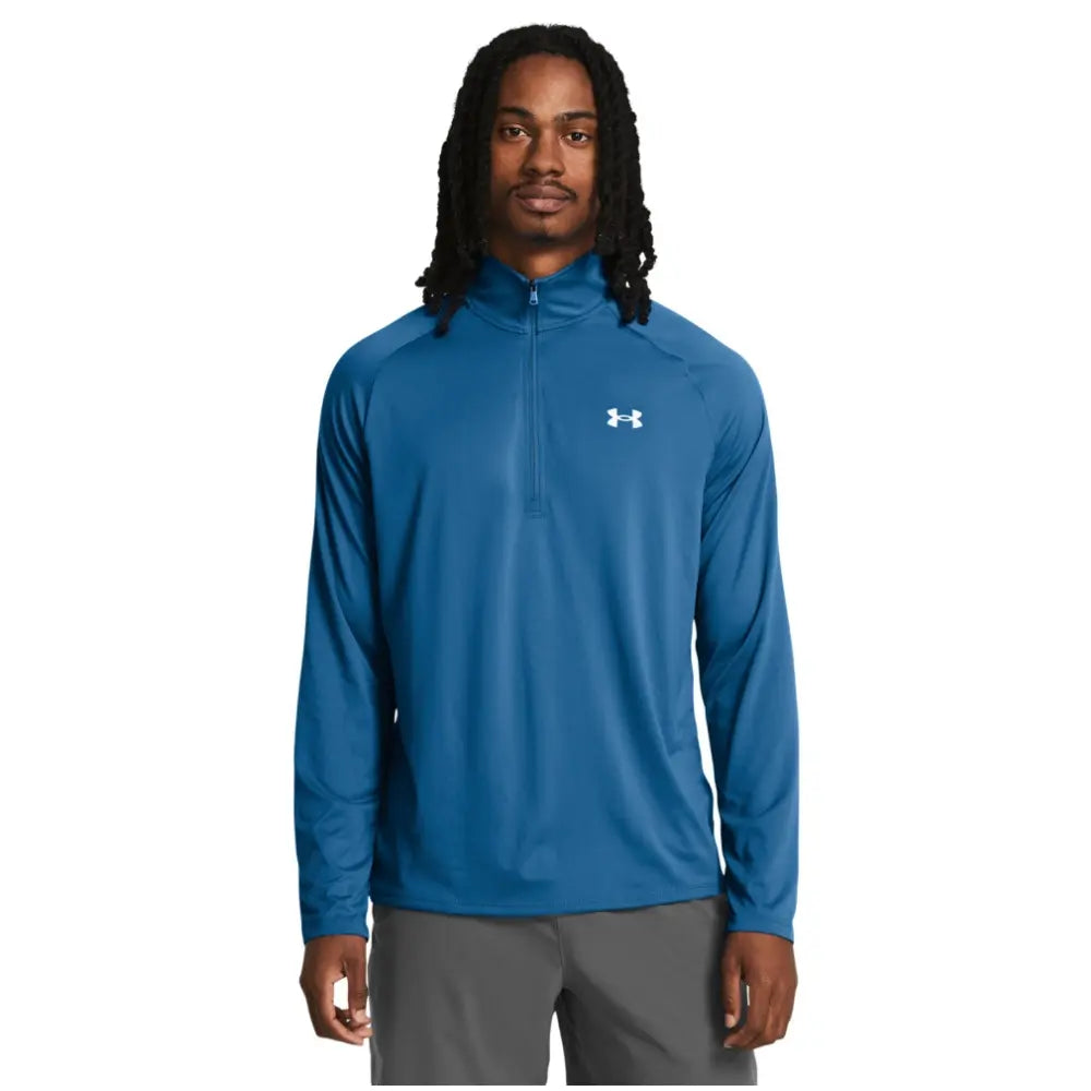 UA Tech™ ½ Zip Long Sleeve M Blue