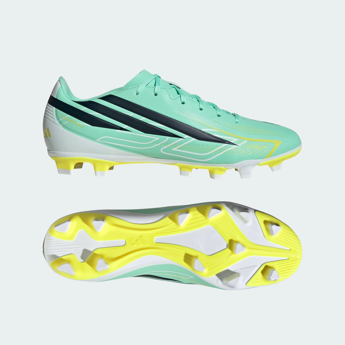 Adidas PREDATOR LEAGUE Fold-Over Tongue Firm Ground Soccer Cleats - Pulse Mint / Night Navy