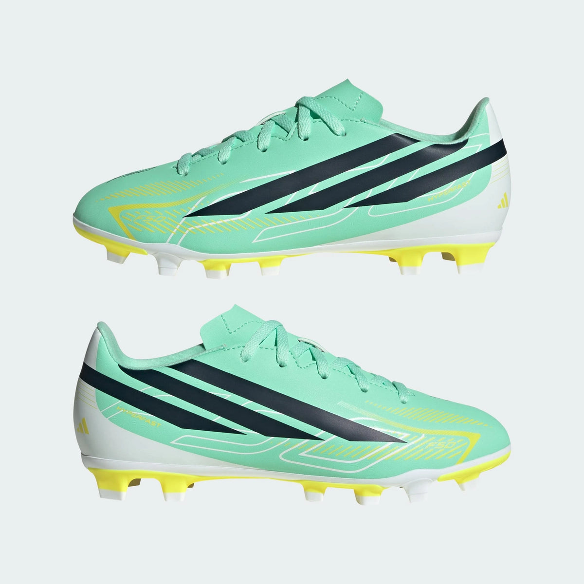 Adidas F50 HYPERFAST CLUB Multi Ground Football Boots Kids -  Pulse Mint / Night Navy