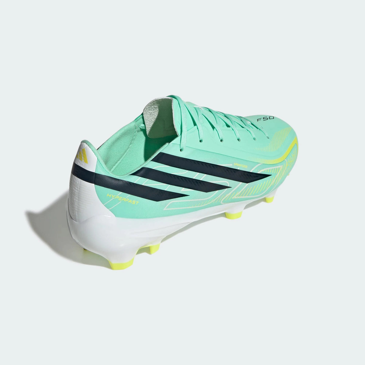 Adidas F50 HYPERFAST LEAGUE Firm Ground Football Boots - Pulse Mint / Night Navy