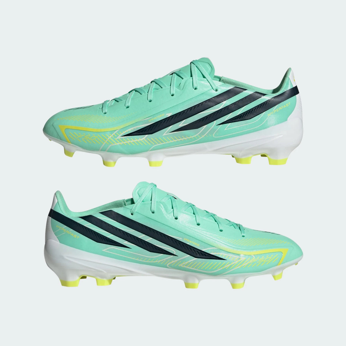 Adidas F50 HYPERFAST LEAGUE Firm Ground Football Boots - Pulse Mint / Night Navy