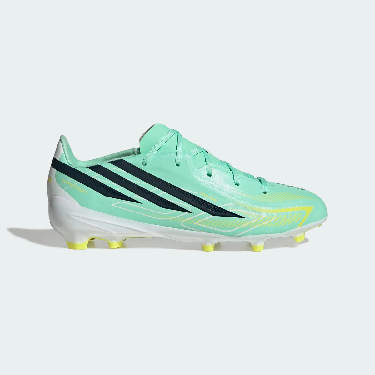 Adidas F50 HYPERFAST LEAGUE FG Football Boots Kids - Pulse Mint/Night Navy