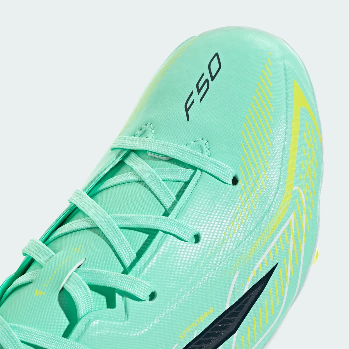 Adidas F50 HYPERFAST LEAGUE FG Football Boots Kids - Pulse Mint/Night Navy