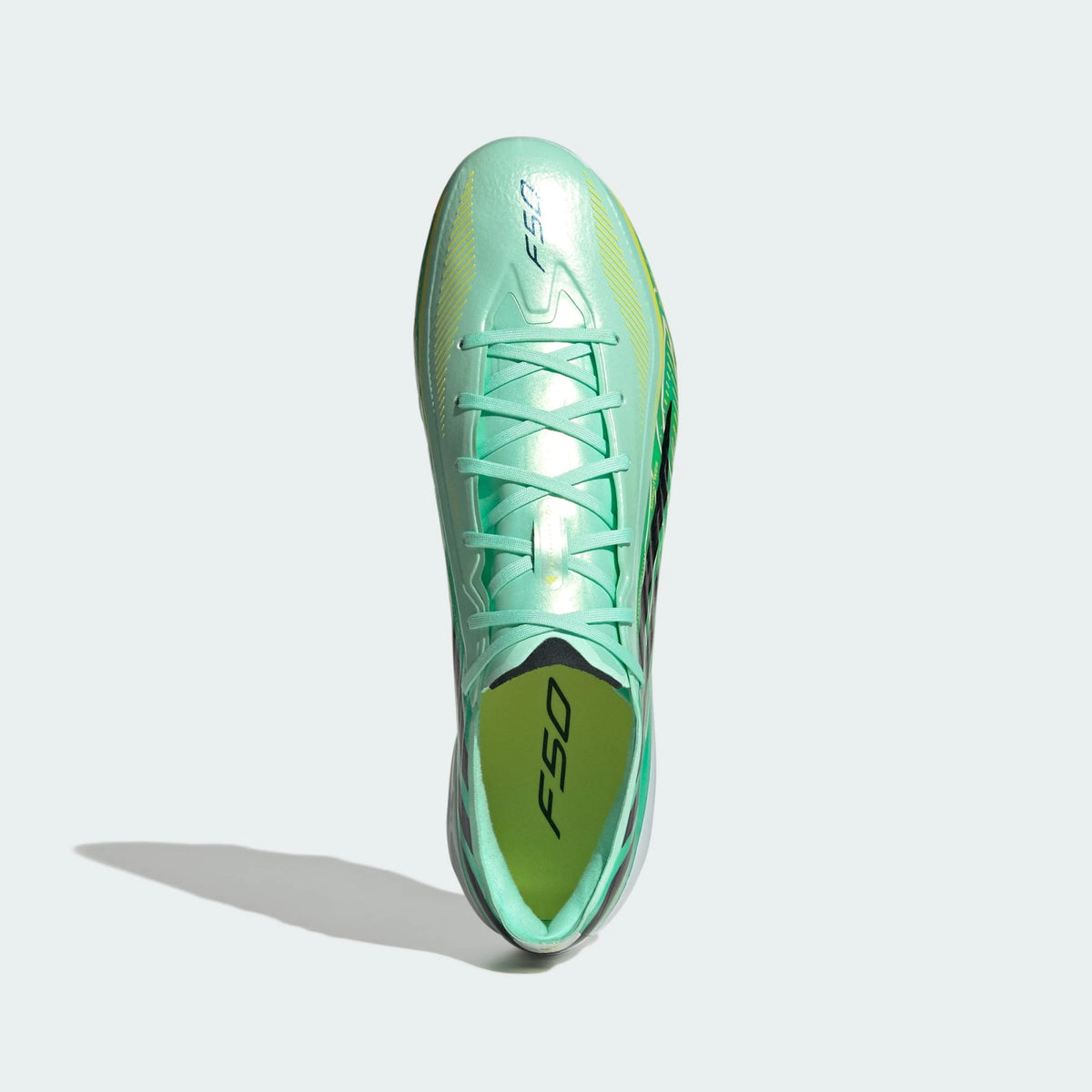 Adidas F50 HYPERFAST PRO Firm Ground Football Boots - Pulse Mint / Core Black / Solar Lemon