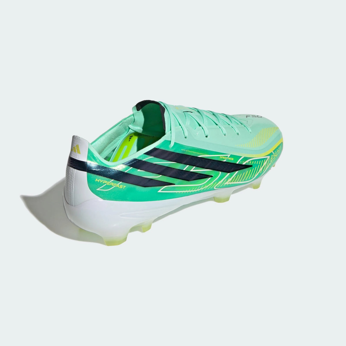 Adidas F50 HYPERFAST PRO Firm Ground Football Boots - Pulse Mint / Core Black / Solar Lemon