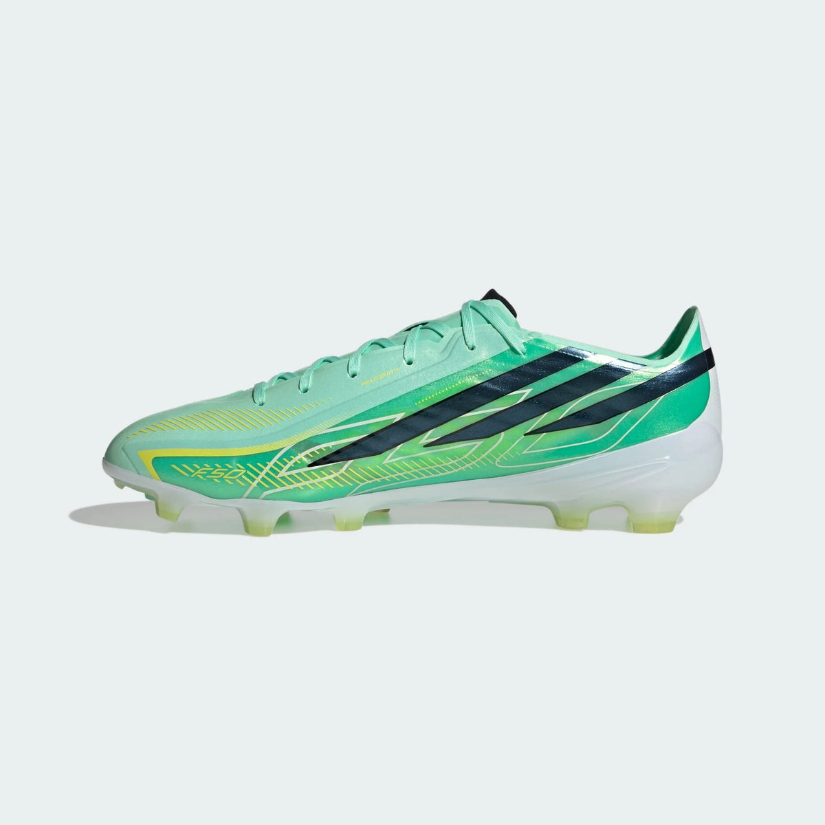 Adidas F50 HYPERFAST PRO Firm Ground Football Boots - Pulse Mint / Core Black / Solar Lemon