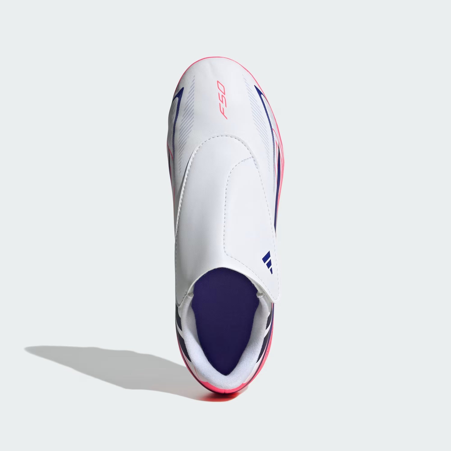 Adidas F50 Hyperfast Club Velcro FG/MG Boots K Wht/Pnk/Blu