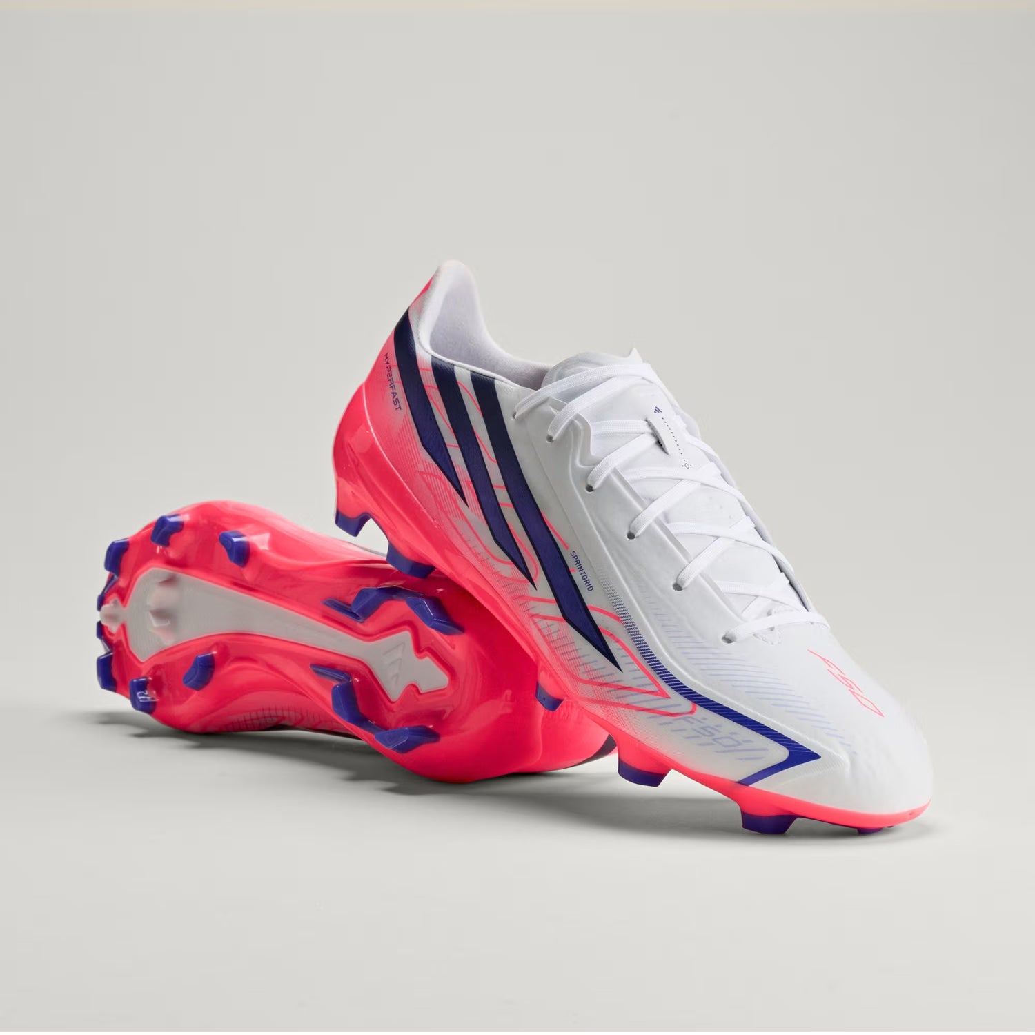 Adidas F50 Hyperfast League FG/MG Boots A Cloud White/Purple