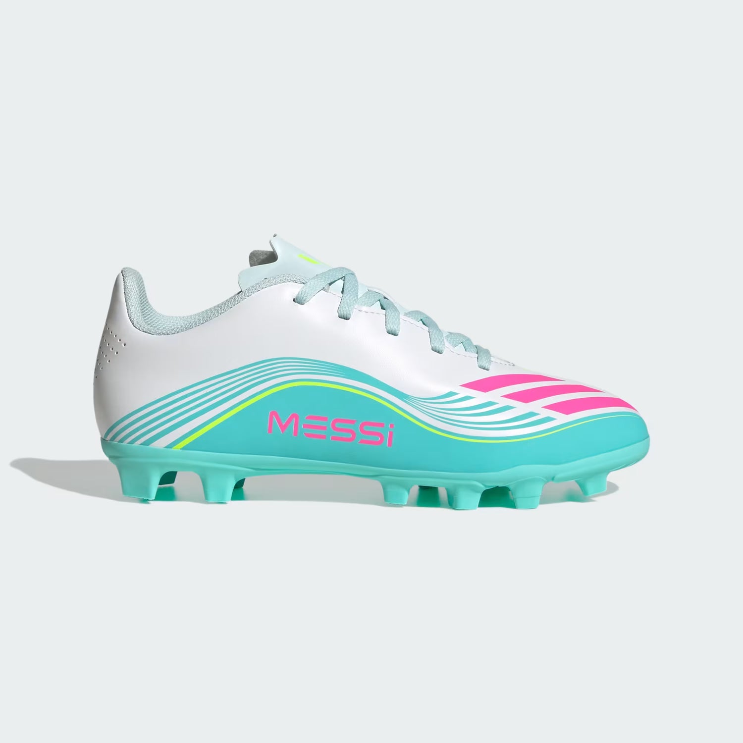 Adidas F50 Messi Club FG/MG Boots K Turq/Silv