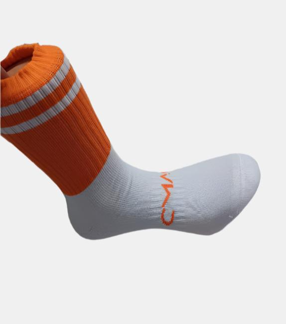 CMAC Midi Sock Orange/White