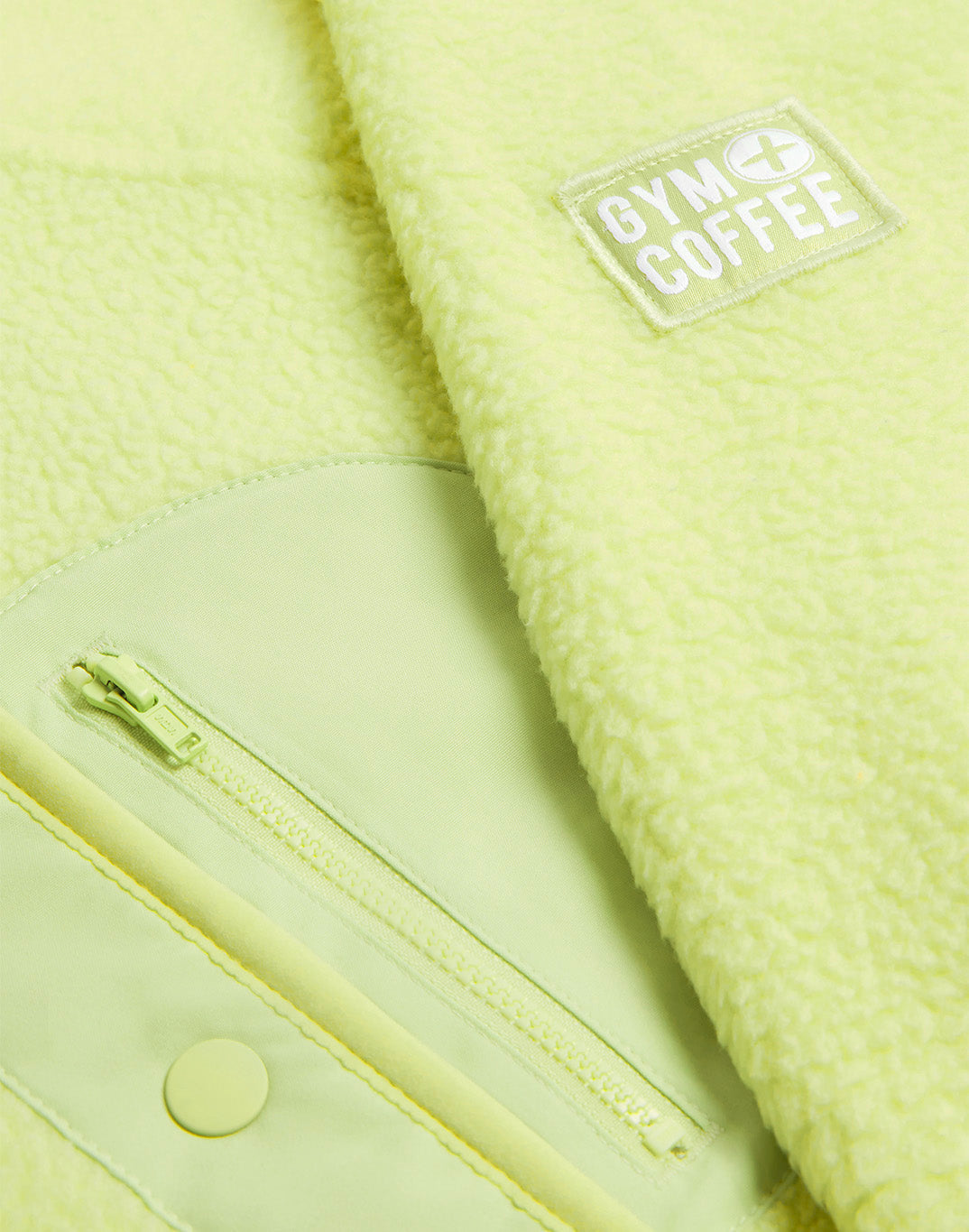 Gym+Coffee Horizon Layer Up Jacket W Lime Sorbet