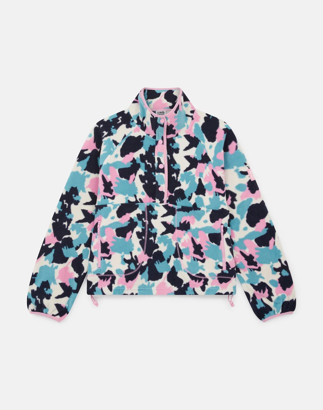 Gym + Coffee Snap Polar Fleece W Light Pop Print