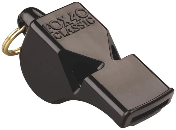 Fox 40 Classic Whistle & Strap Black