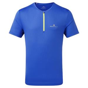 Ronhill 1/2 Zip SS Tee M Blue/Yellow