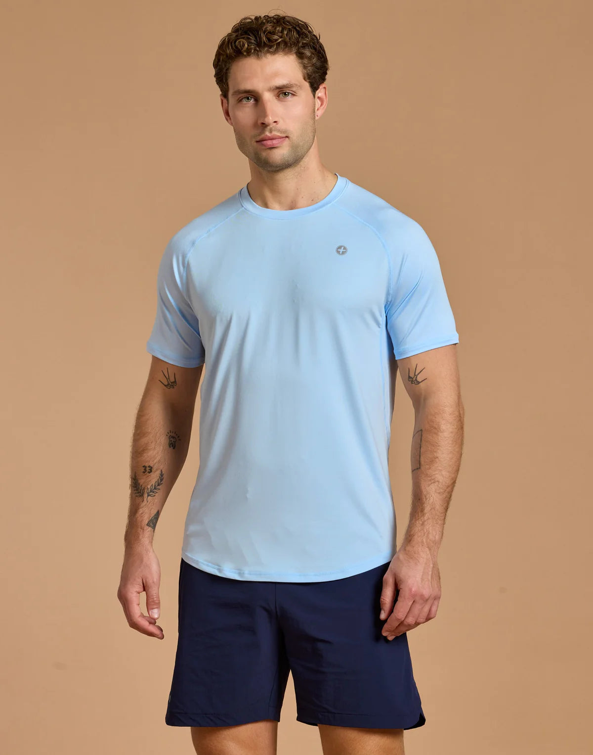Gym + Coffee Relentless Tee M Glacial Blue