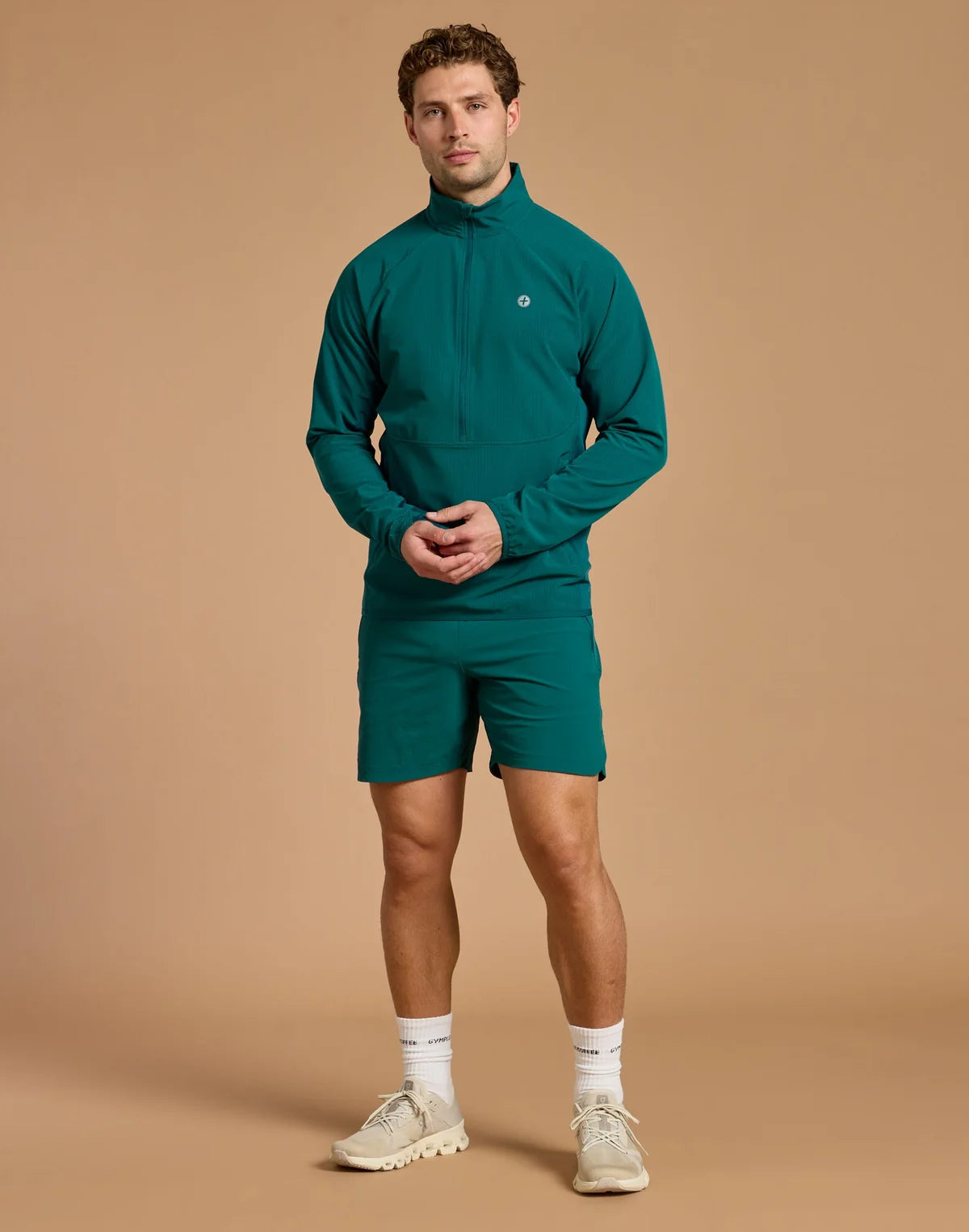Gym+Coffee Relentless Train Midlayer M Goodnight Green