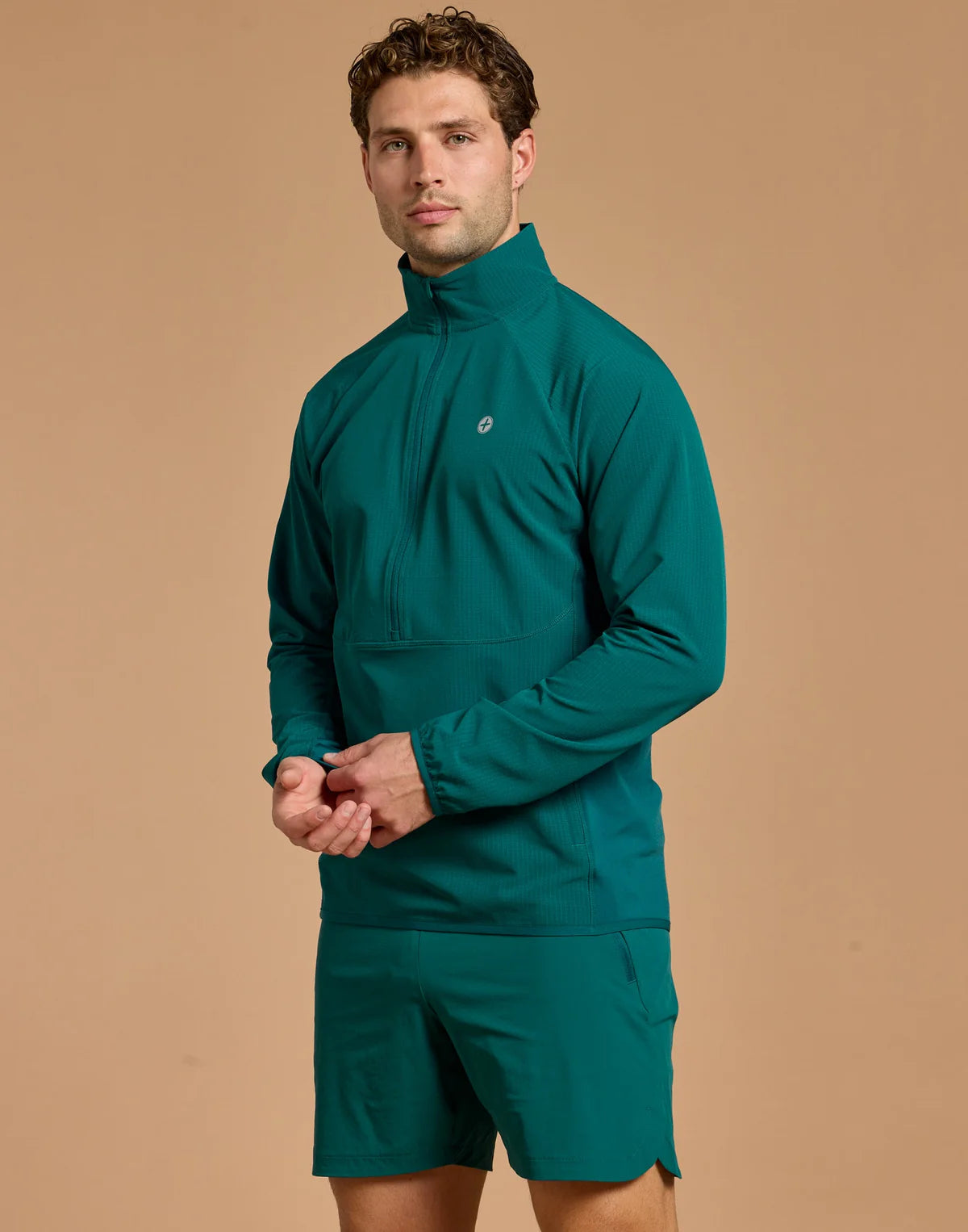 Gym+Coffee Relentless Train Midlayer M Goodnight Green