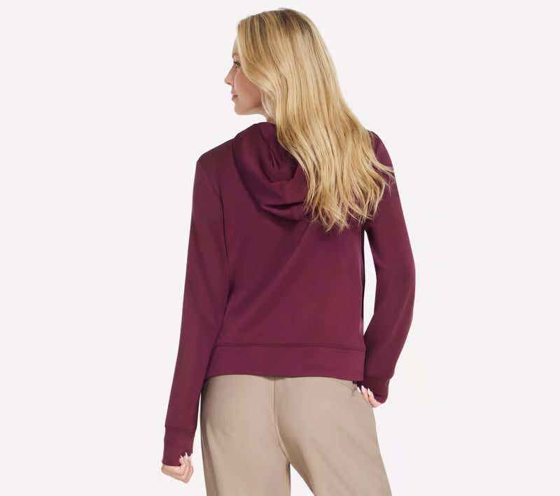 Skechers Cozy Luxe Hoodie W Burgundy/Pink