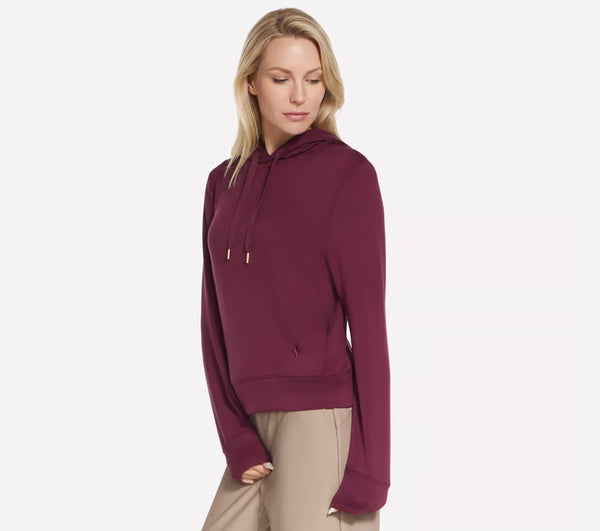 Skechers Cozy Luxe Hoodie W Burgundy/Pink