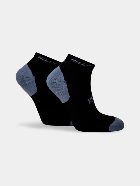 Hilly Active Qtr Twin Pack Blk/Gry
