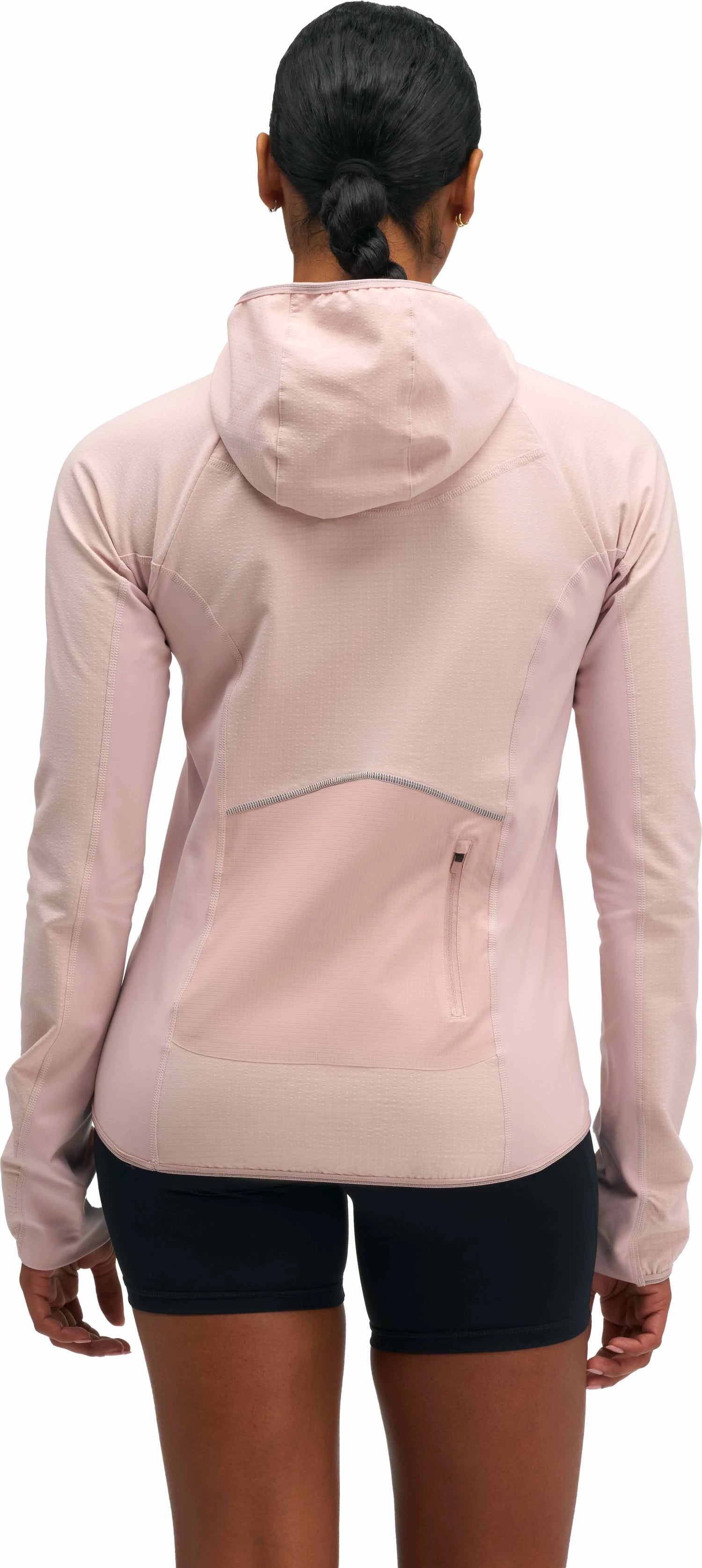 Hoka W Skyglow Half-Zip Pink Opal