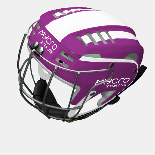 MYCRO Hurling Helmet Purple/White