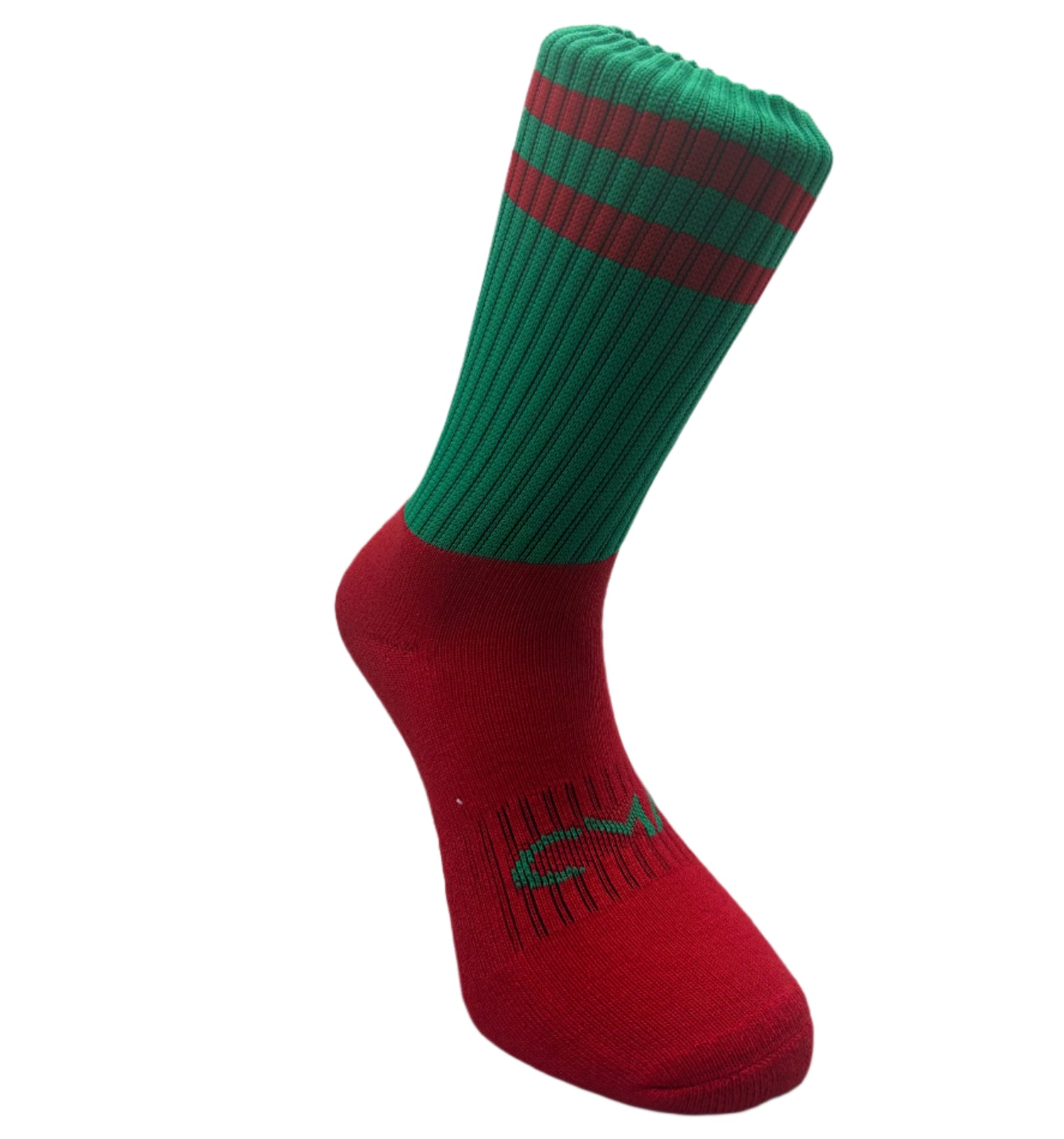 CMAC Midi Sock Green/Red