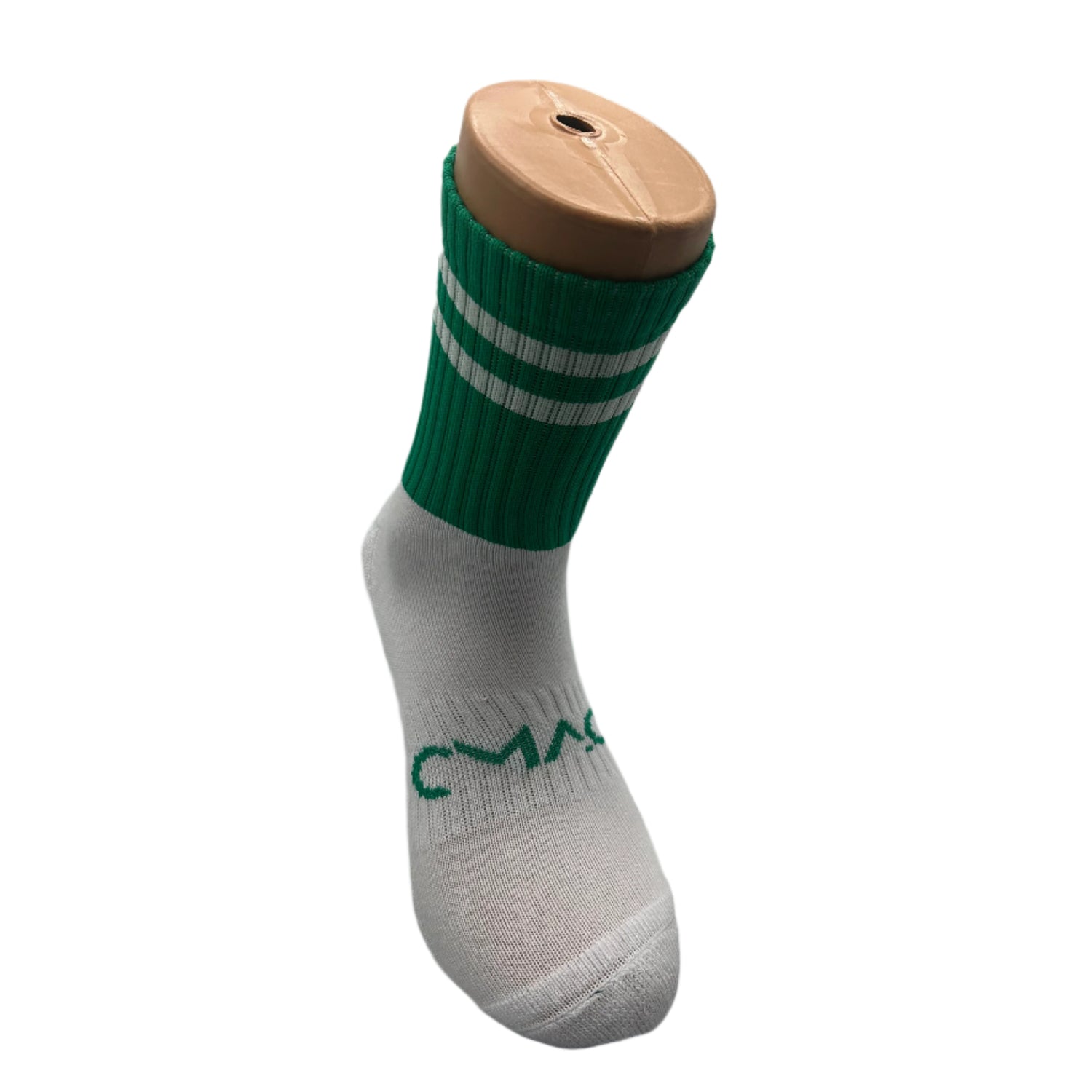 CMAC Midi Sock Green/White